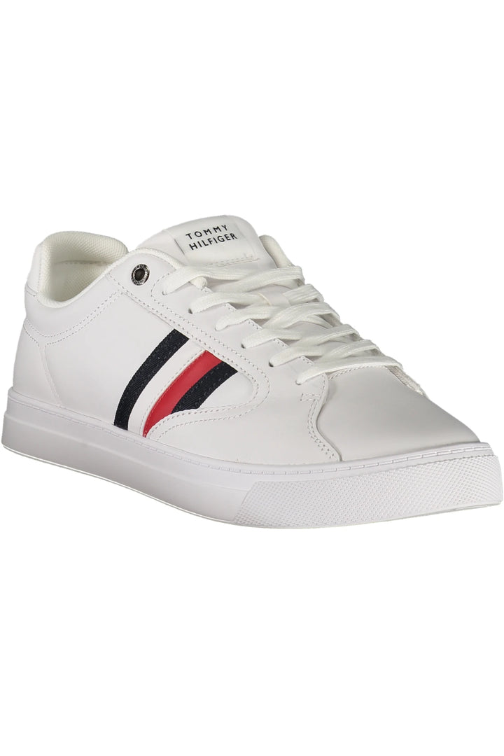 TOMMY HILFIGER MEN&#39;S WHITE SPORTS SHOES