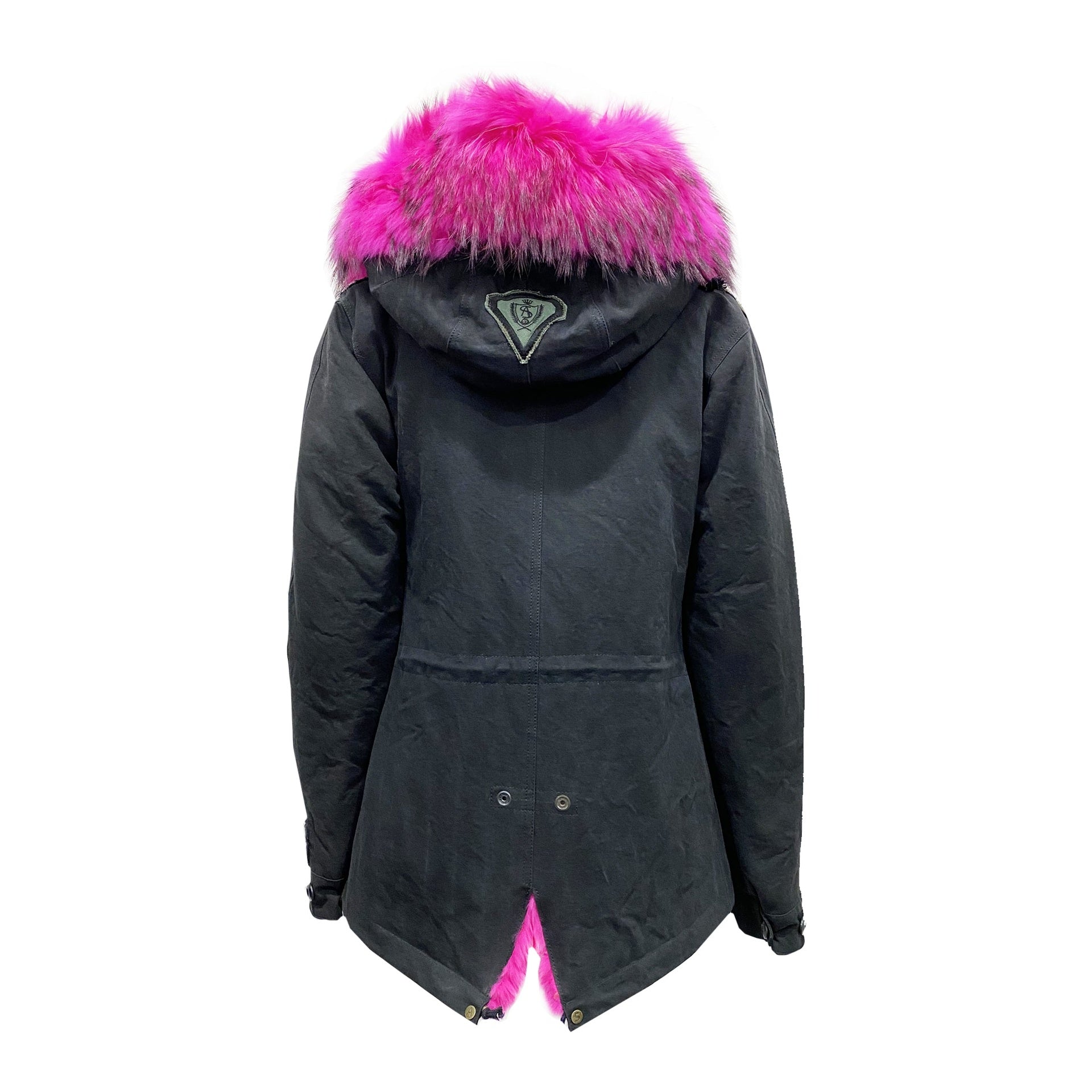 As65 Canvas Embellished Parka Jacket