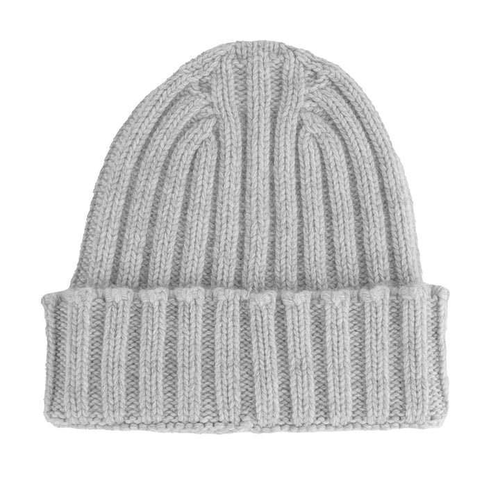100% Cashmere Caps Grey Unisex