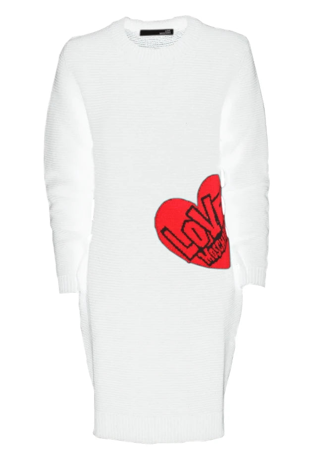 Love Moschino Dress White Woman