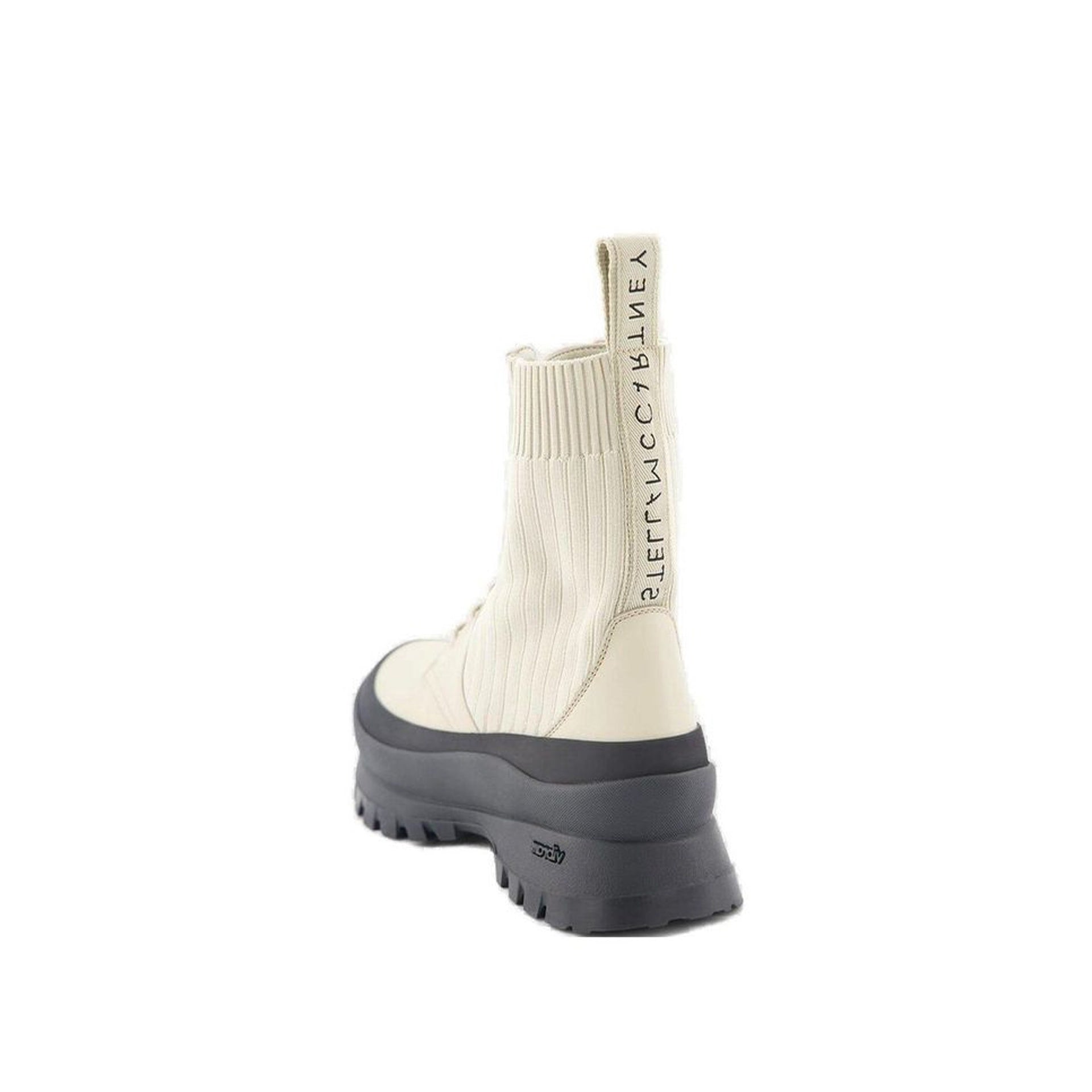 Stella McCartney Chelsea Knit Lace - Up Trace Boots - WOMEN SHOES - STELLA MCCARTNEY - Tluxy New