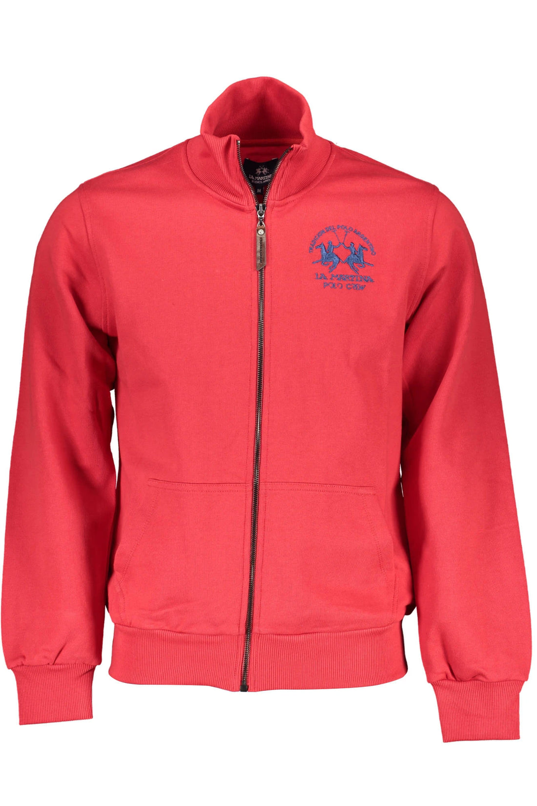 LA MARTINA RED MEN&#39;S ZIP-UP SWEATSHIRT