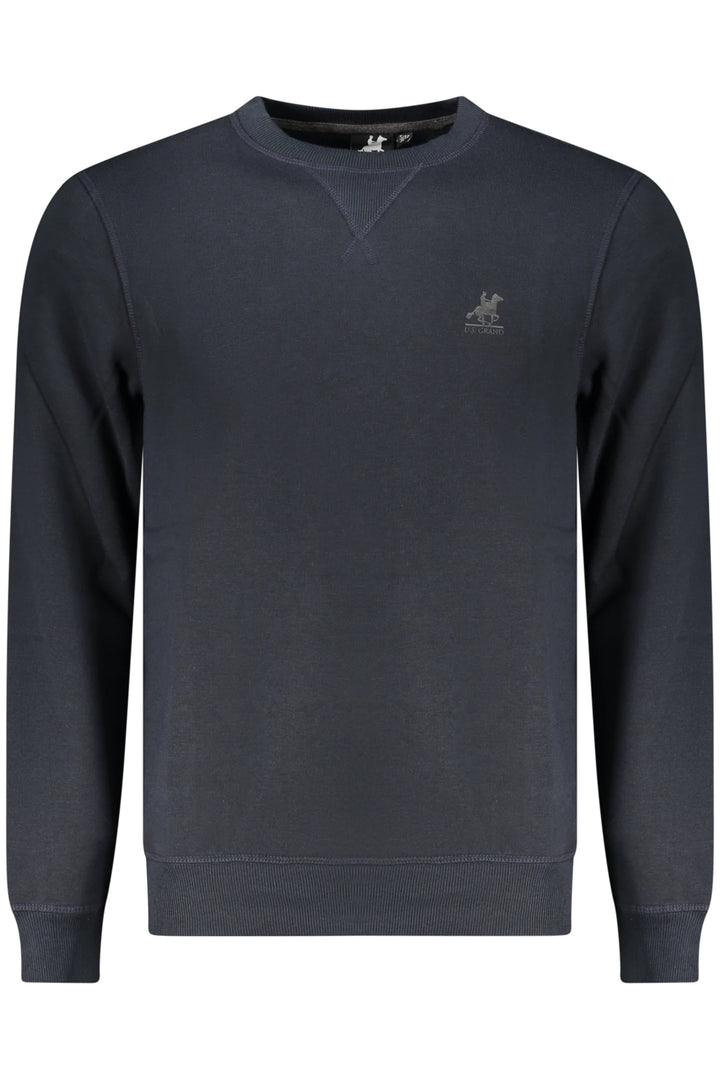 US GRAND MEN&#39;S BLUE ZIP-UP SWEATSHIRT