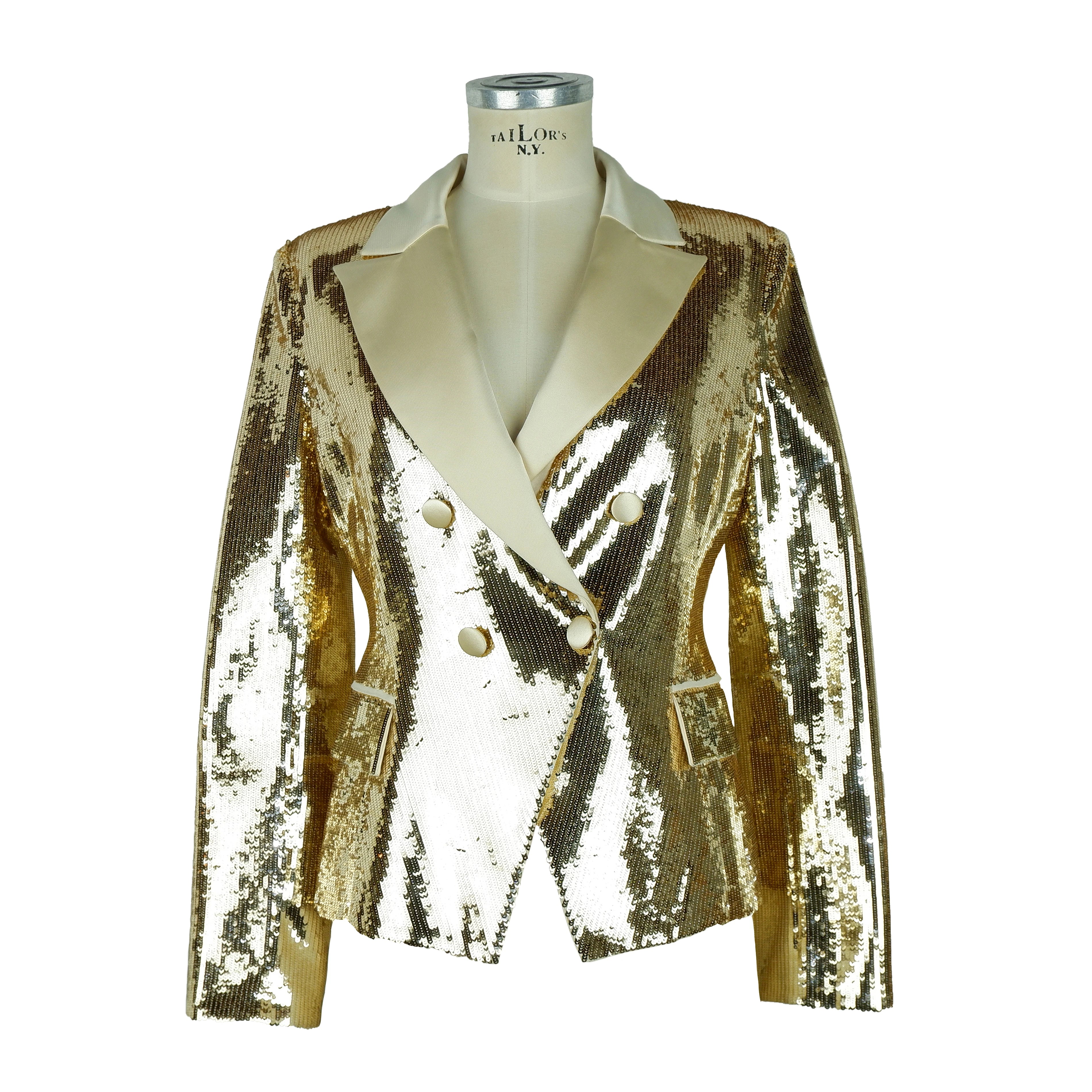 Elisabetta Franchi Formal Jacket Yellow Woman