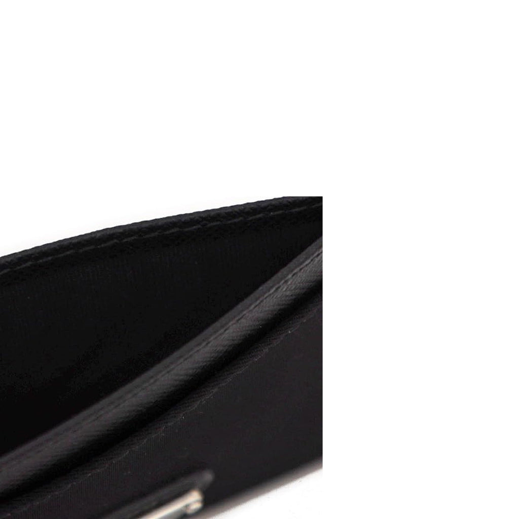 Prada Nylon And Leather Card Holder