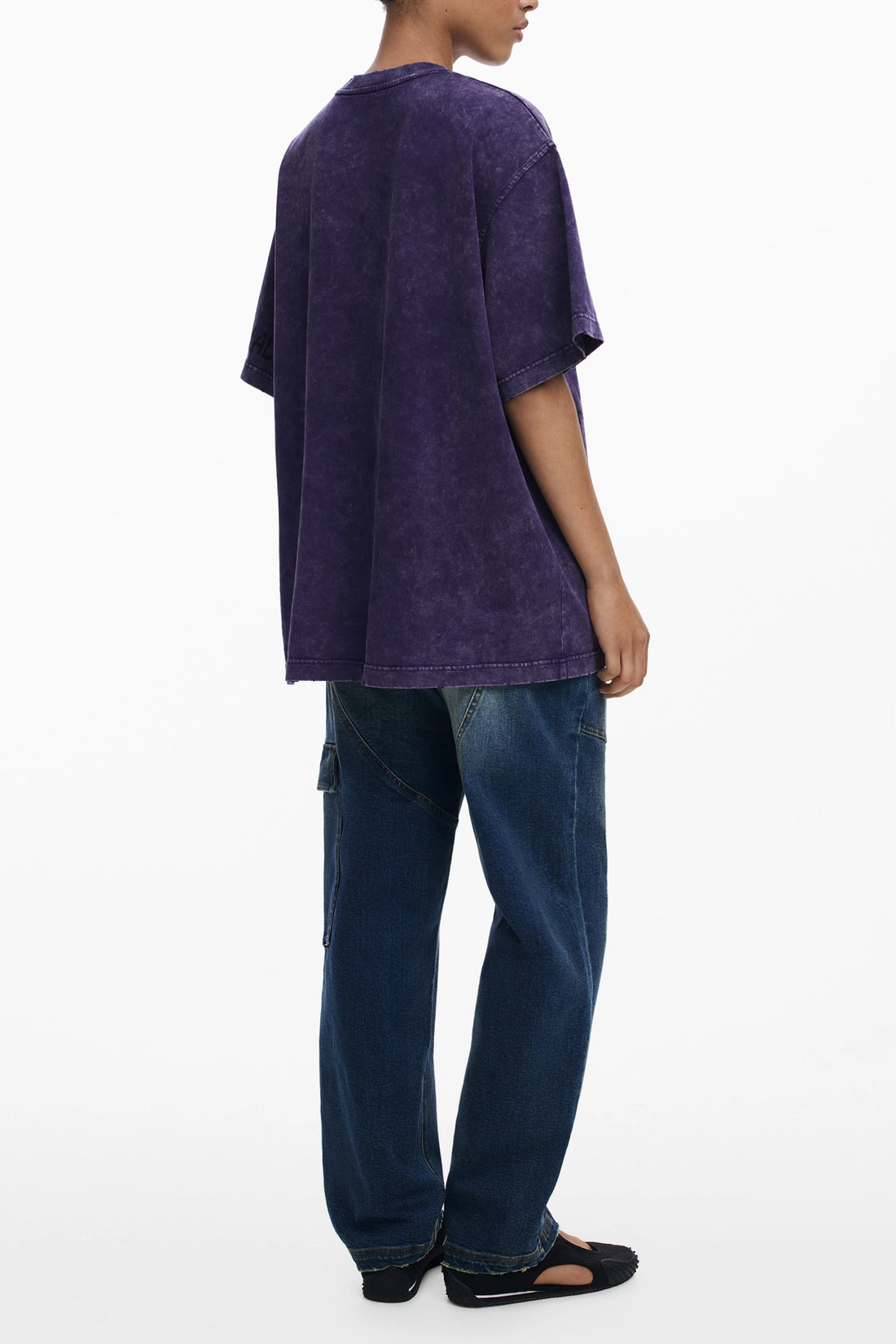 DESIGUAL WOMEN&#39;S SHORT-SLEEVE T-SHIRT PURPLE