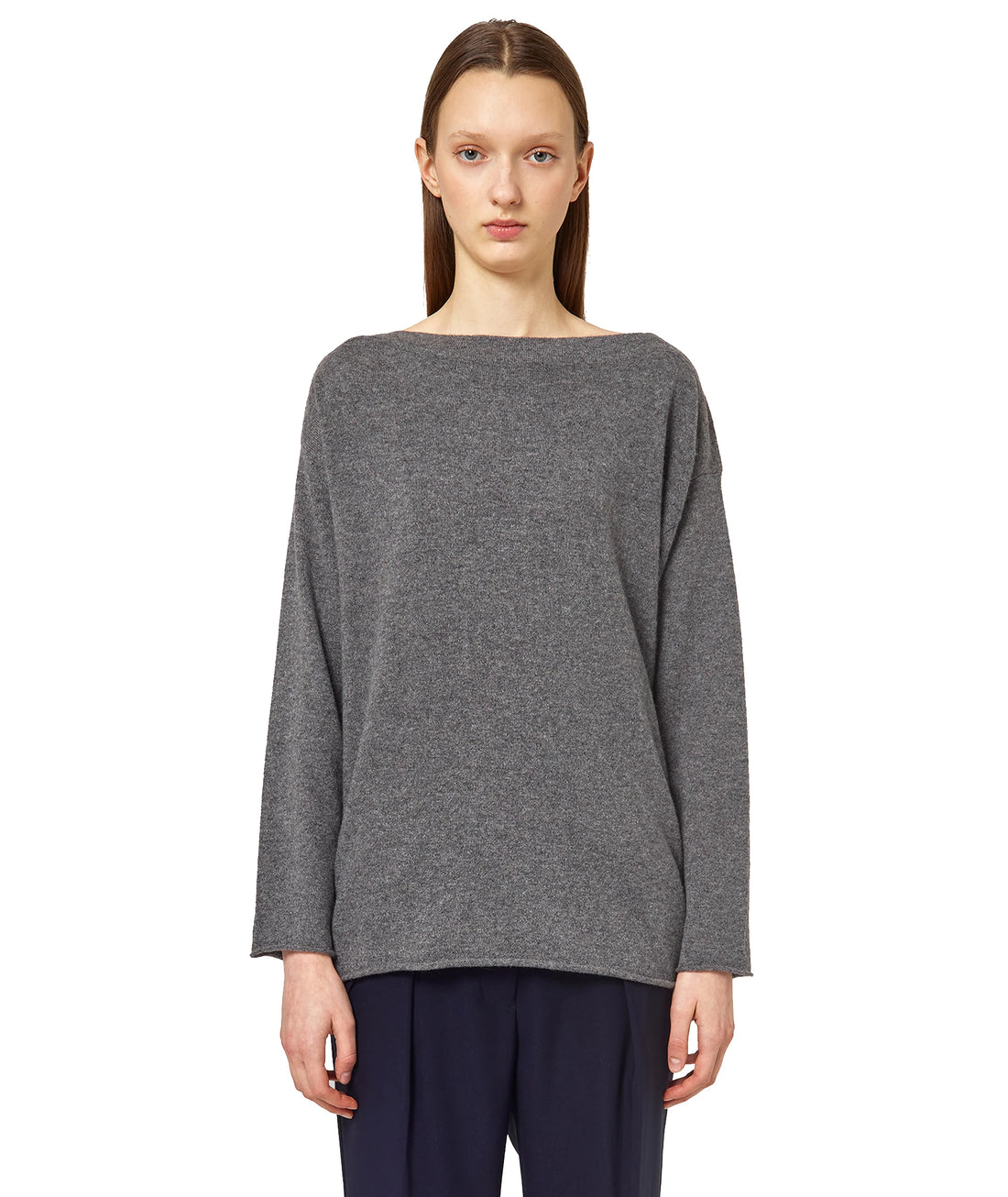 Alpha Studio Sweaters Grey Woman