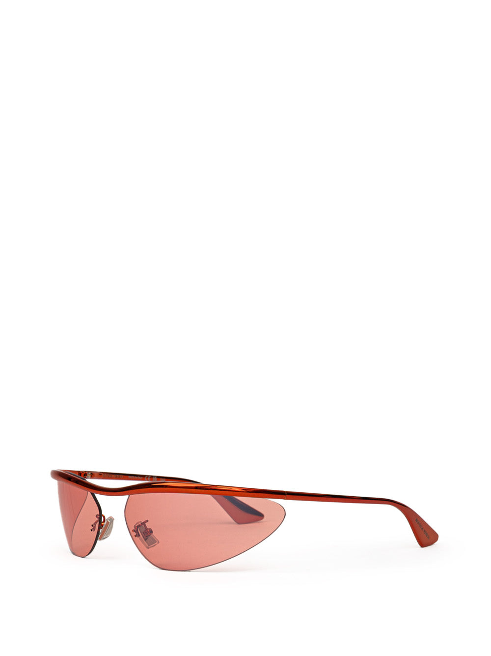 Bottega Veneta Orange Metal Sporty Mirrored Sunglasses – Siebentaschen