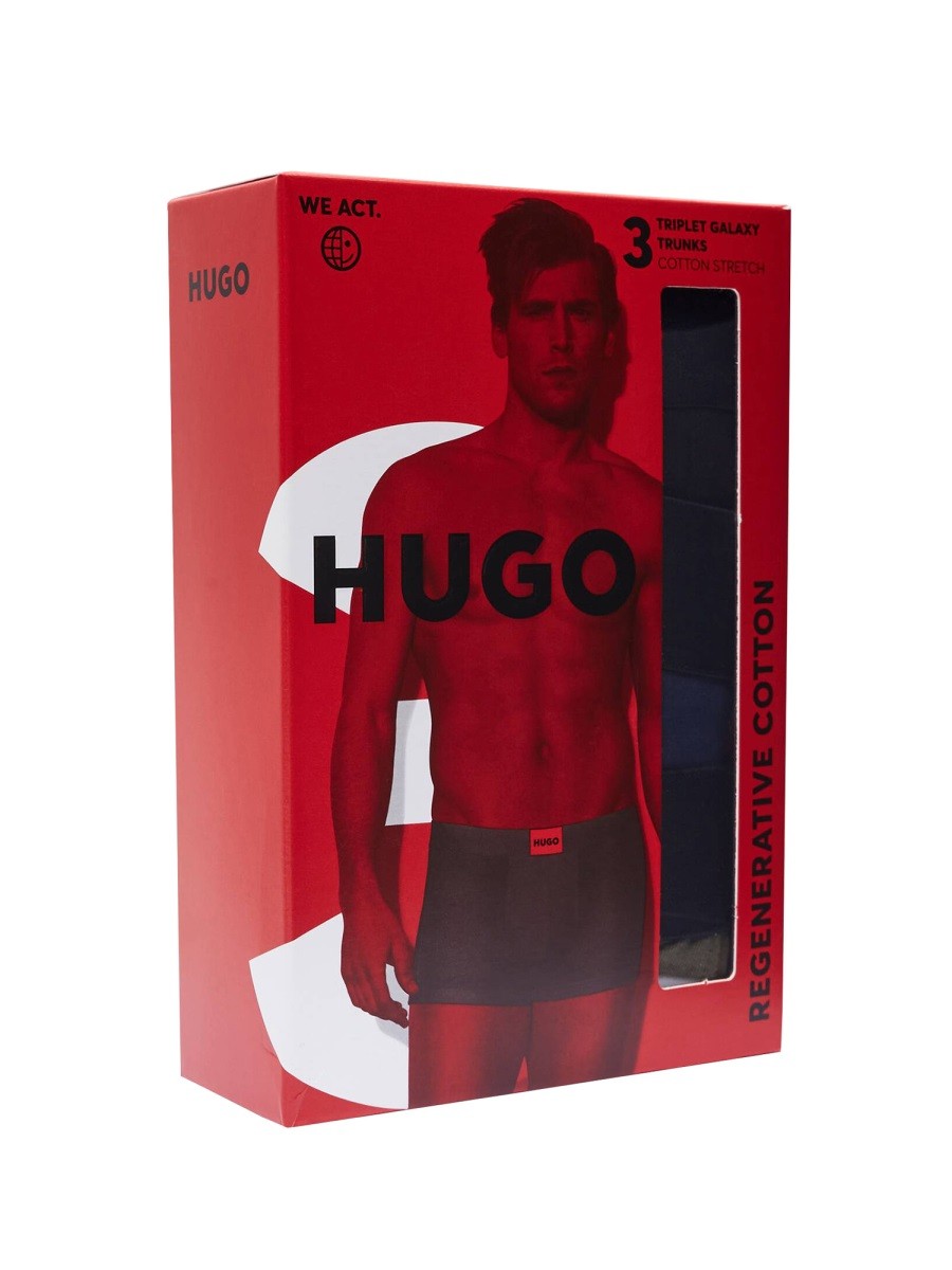 Hugo 3-PACK BOXER SHORTS WITH LOGO