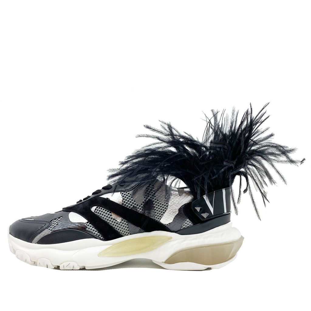 Valentino Bounce Leather Sneakers