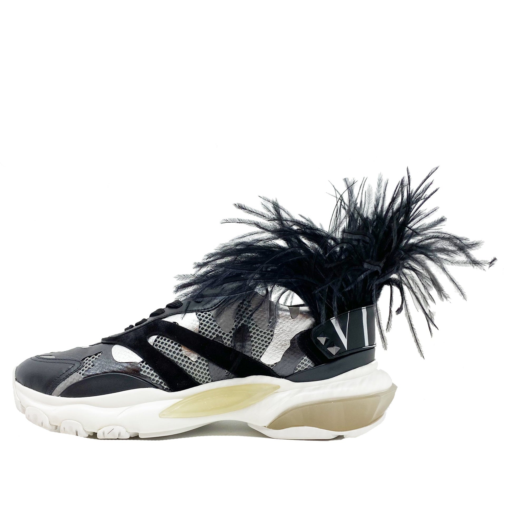Valentino Bounce Leather Sneakers