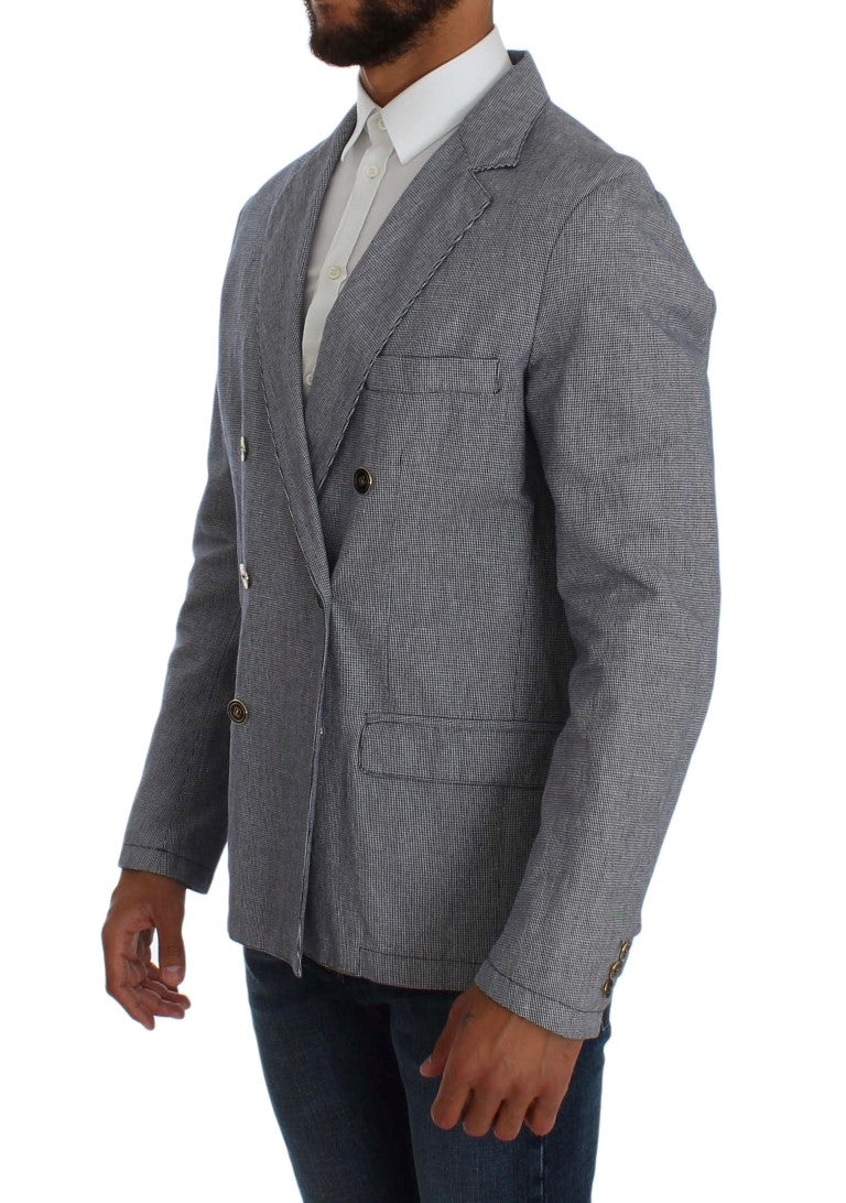 Blazer bleu élégant à double boutonnage Master Coat