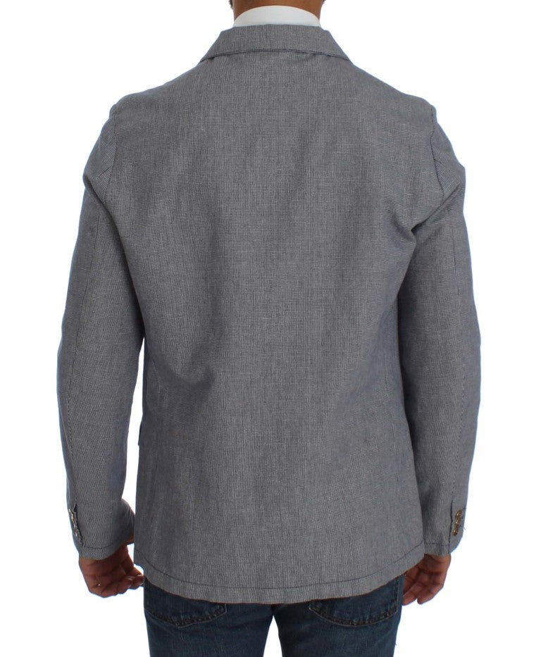 Blazer bleu élégant à double boutonnage Master Coat