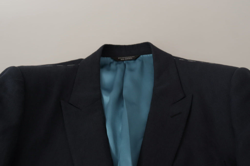 Blazer élégant en lin à boutonnage simple Dolce &amp; Gabbana