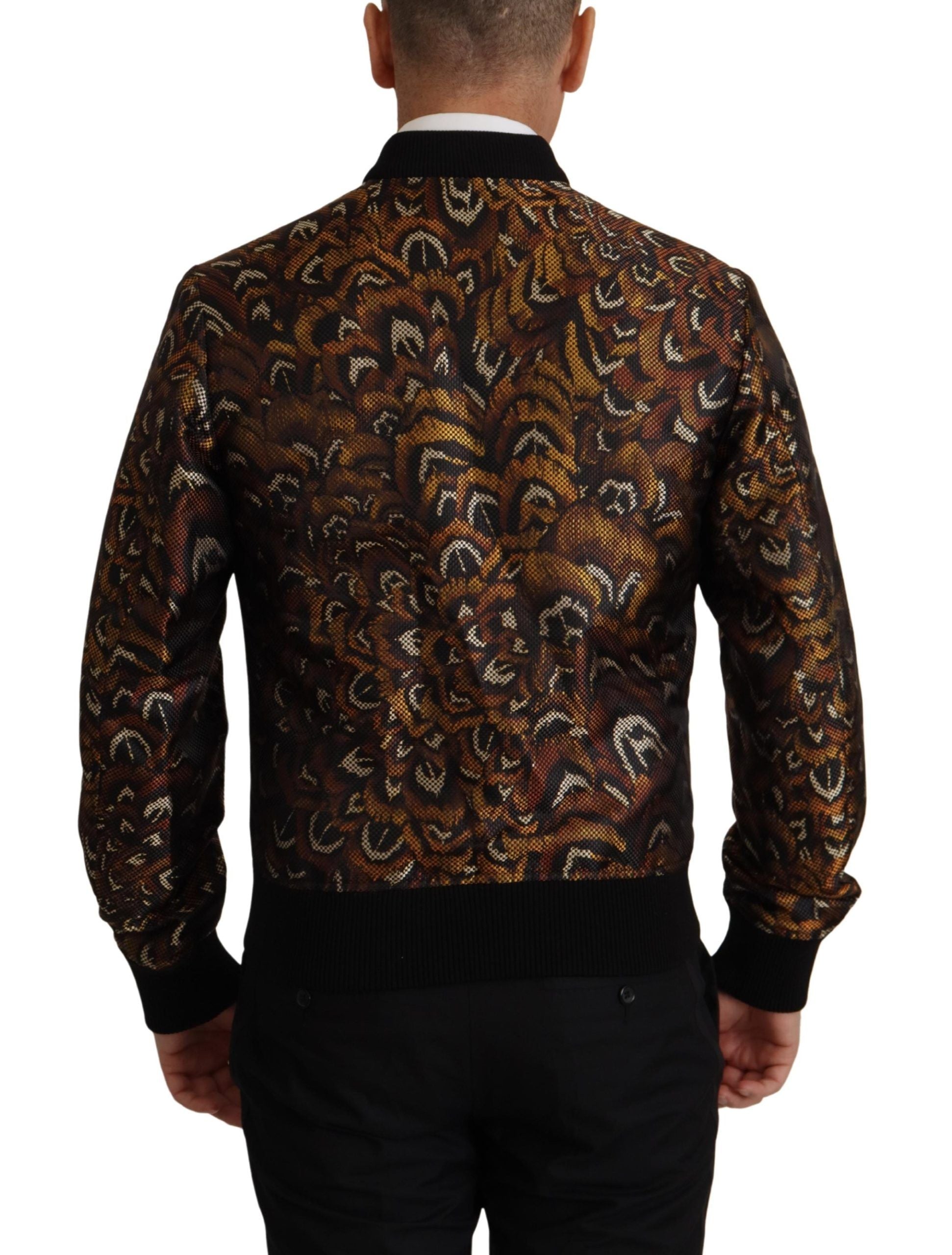 Dolce &amp; Gabbana Elegante braune Blousonjacke