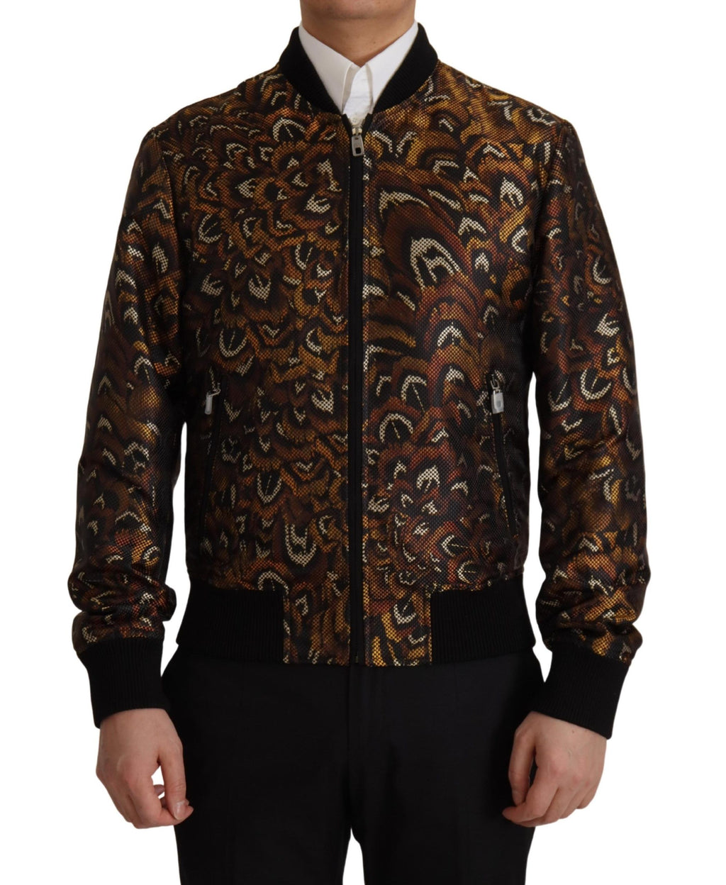 Dolce &amp; Gabbana Elegante braune Blousonjacke