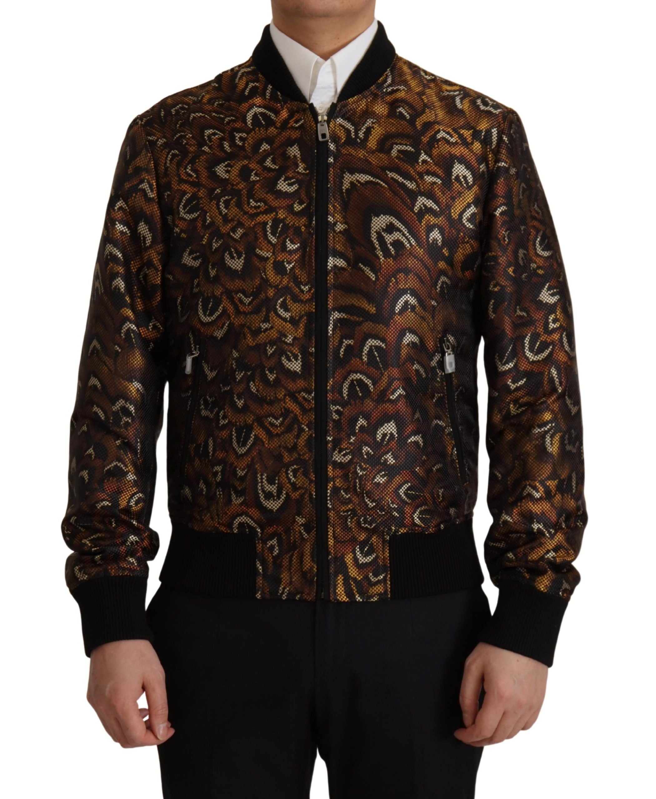 Dolce &amp; Gabbana Elegante braune Blousonjacke