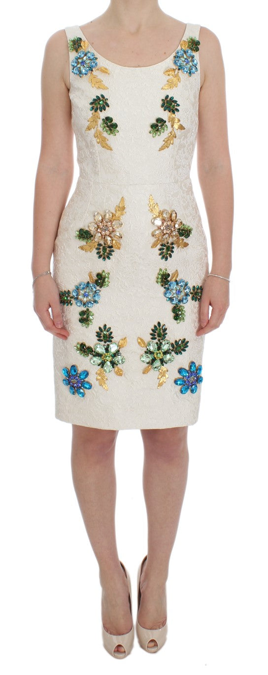 Robe fourreau élégante en brocart floral Dolce &amp; Gabbana
