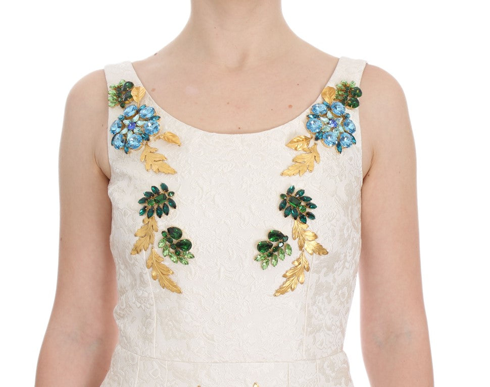Robe fourreau élégante en brocart floral Dolce &amp; Gabbana