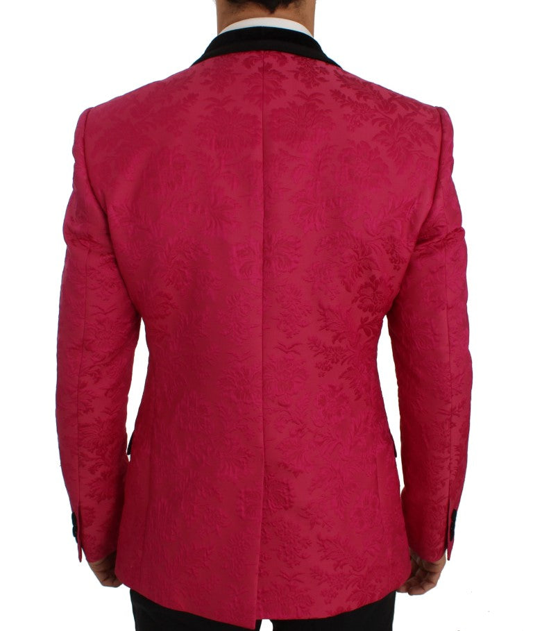Blazer simple boutonnage en brocart floral Dolce &amp; Gabbana