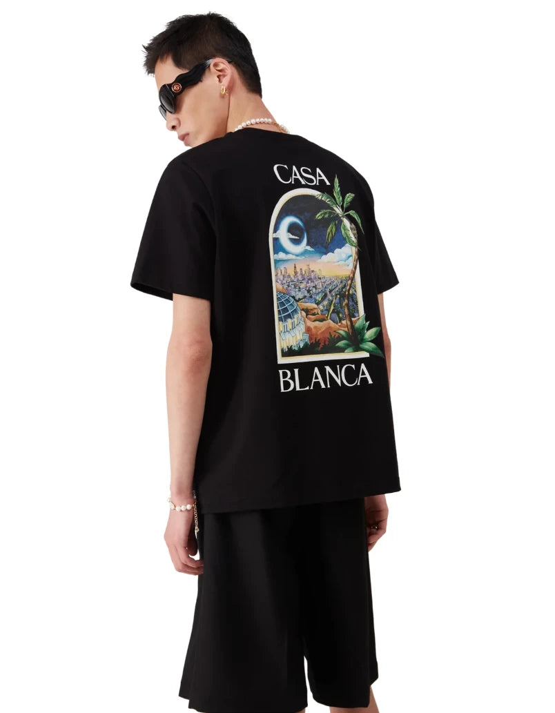 Casablanca T-shirt & Top Black Man