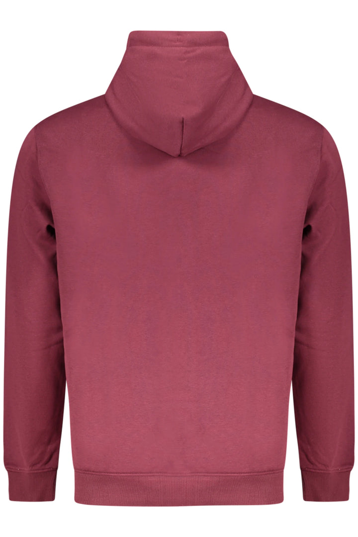 TOMMY HILFIGER MEN&#39;S RED ZIP-UP SWEATSHIRT