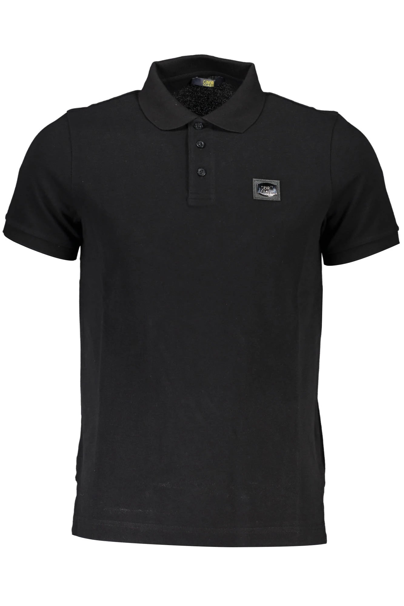 CAVALLI CLASS POLO SHORT SLEEVE MEN BLACK