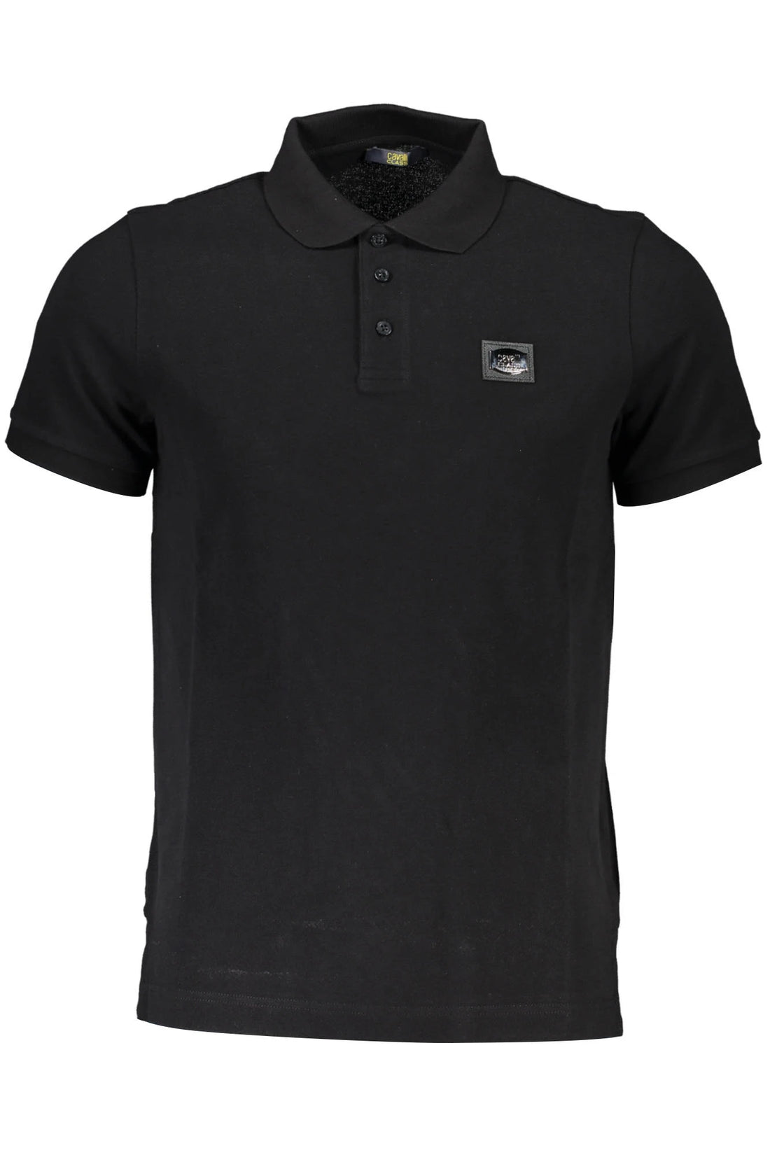 CAVALLI CLASS POLO SHORT SLEEVE MEN BLACK