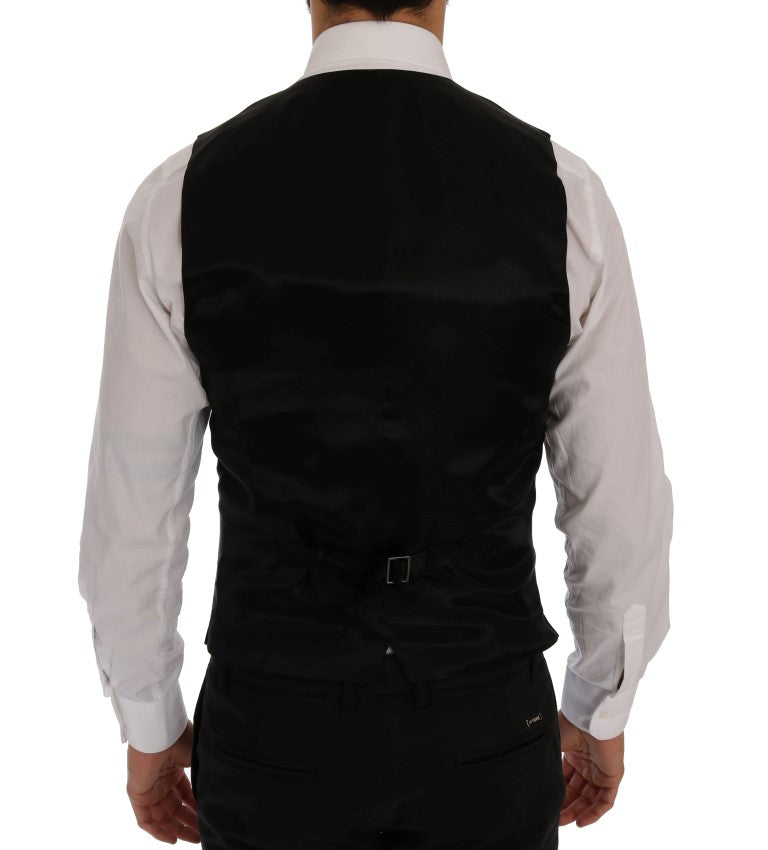 Ensemble de costume slim bleu et noir élégant Dolce &amp; Gabbana