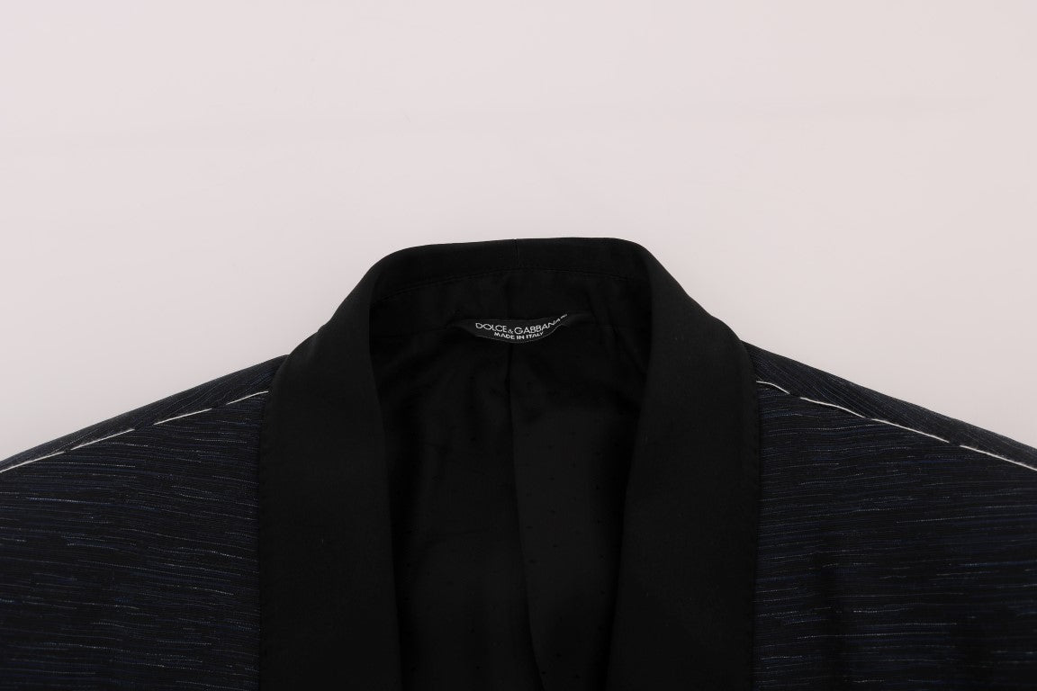 Ensemble de costume slim bleu et noir élégant Dolce &amp; Gabbana