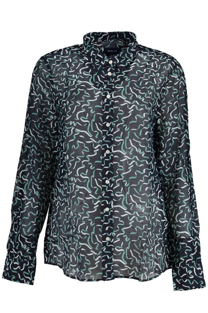 GANT WOMEN&#39;S LONG SLEEVE SHIRT BLUE