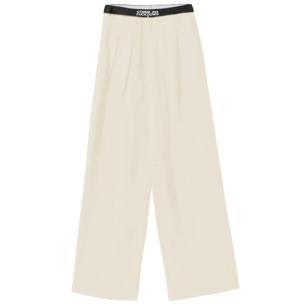 Comme Des Fuckdown Trousers Beige Woman