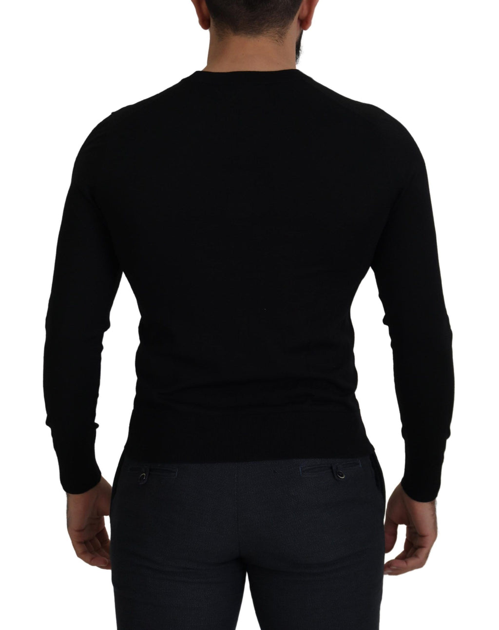 Dolce &amp; Gabbana Élégant cardigan boutonné en laine noir