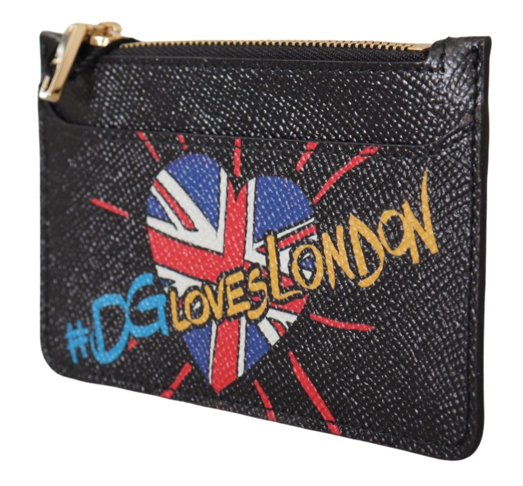 Portefeuille élégant en cuir Dolce &amp; Gabbana avec fermeture zippée