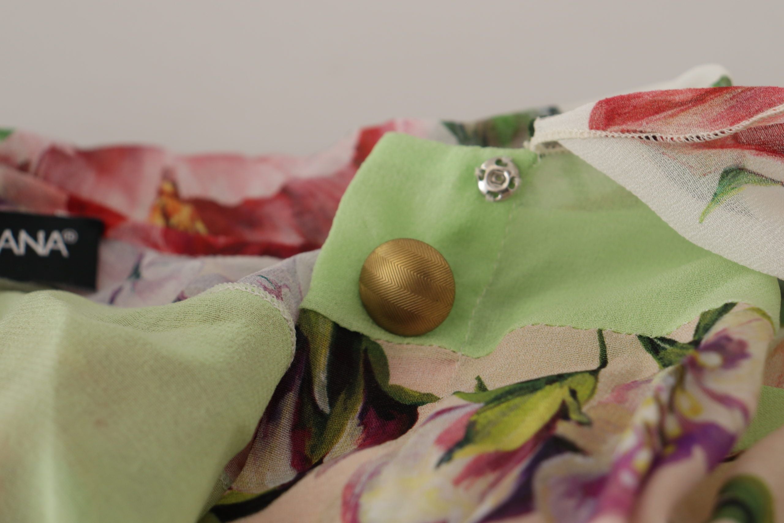 Chemisier élégant en soie à patchwork floral Dolce &amp; Gabbana