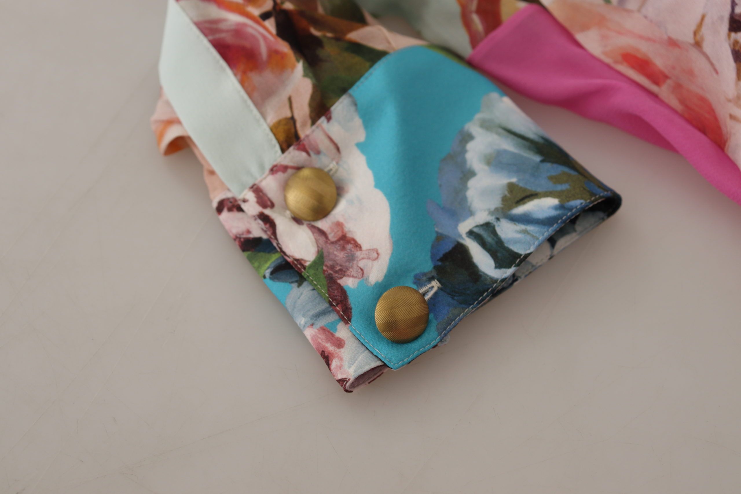 Chemisier élégant en soie à patchwork floral Dolce &amp; Gabbana