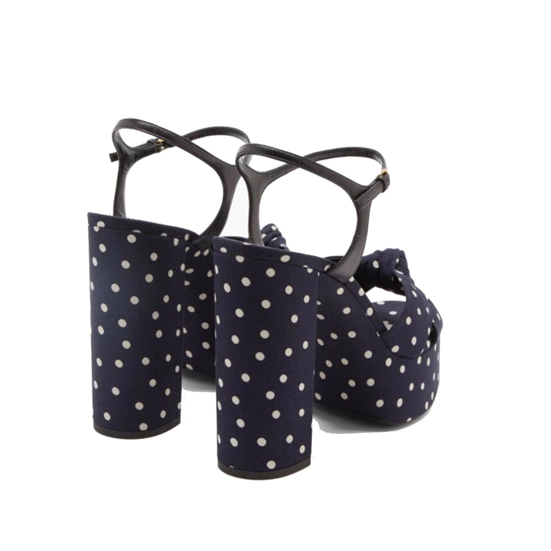 Saint Laurent Bianca Polka-Dot Sandals