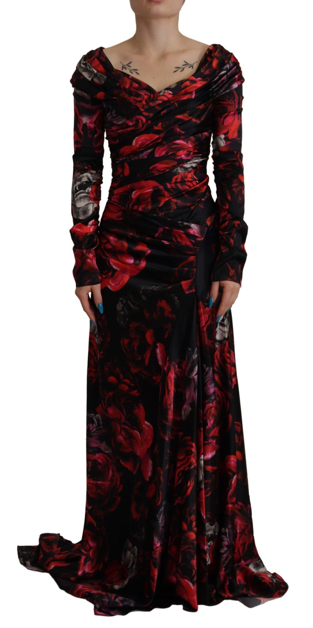 Robe fourreau trapèze florale élégante Dolce &amp; Gabbana