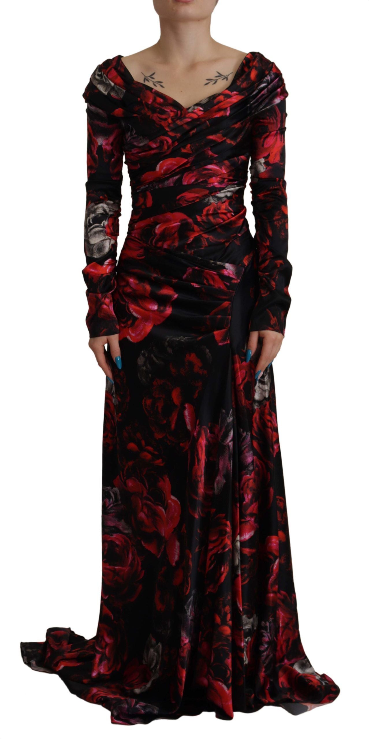Robe fourreau trapèze florale élégante Dolce &amp; Gabbana