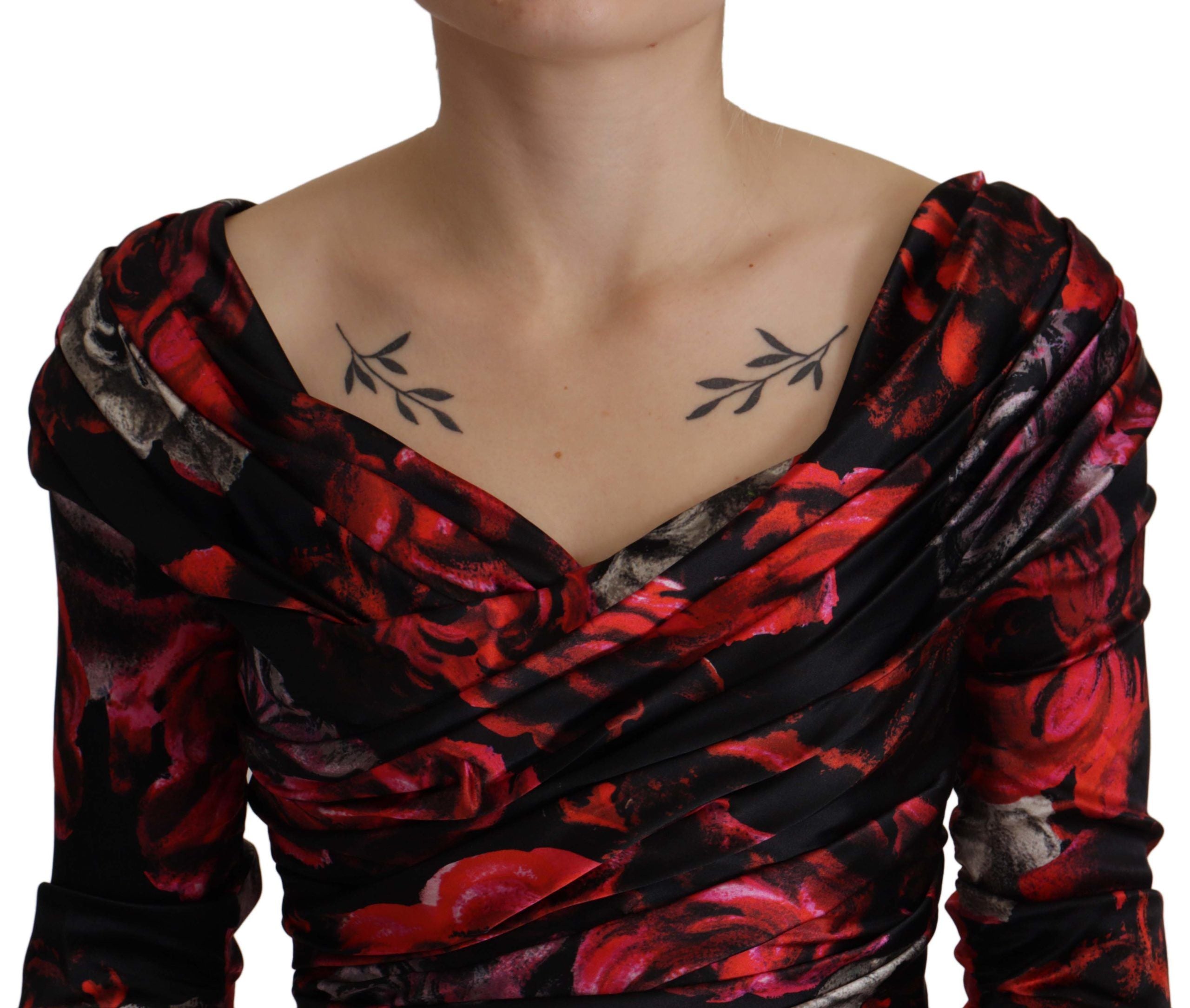 Robe fourreau trapèze florale élégante Dolce &amp; Gabbana