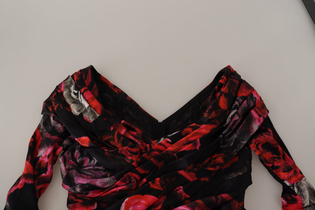 Robe fourreau trapèze florale élégante Dolce &amp; Gabbana