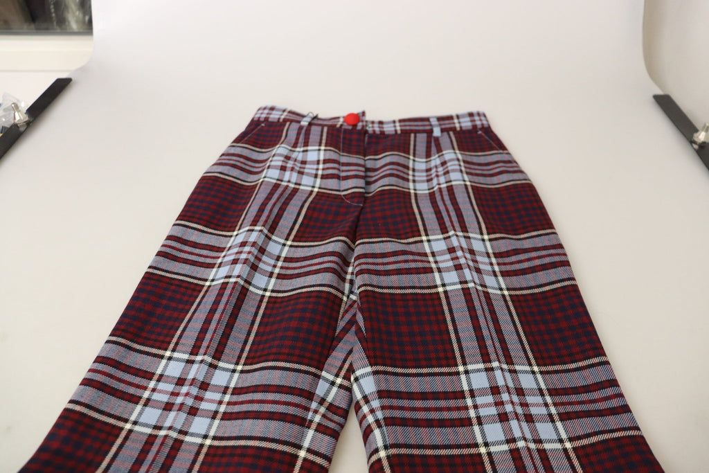 Dolce &amp; Gabbana Elegante Hose aus Wollmischung mit hoher Taille