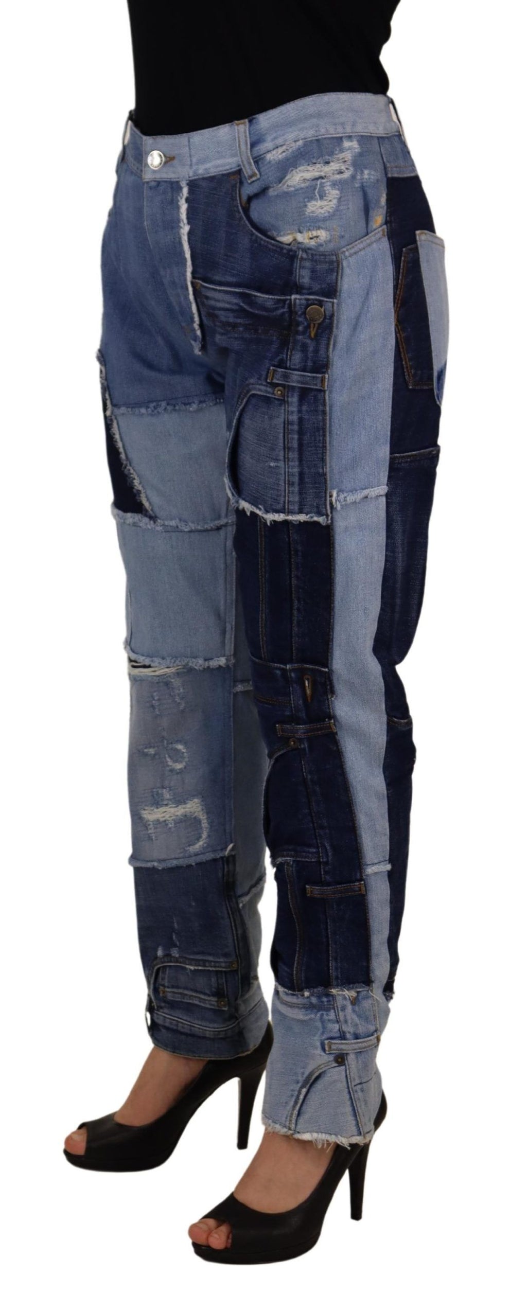Dolce &amp; Gabbana – Skinny Couture-Jeans mit hoher Taille