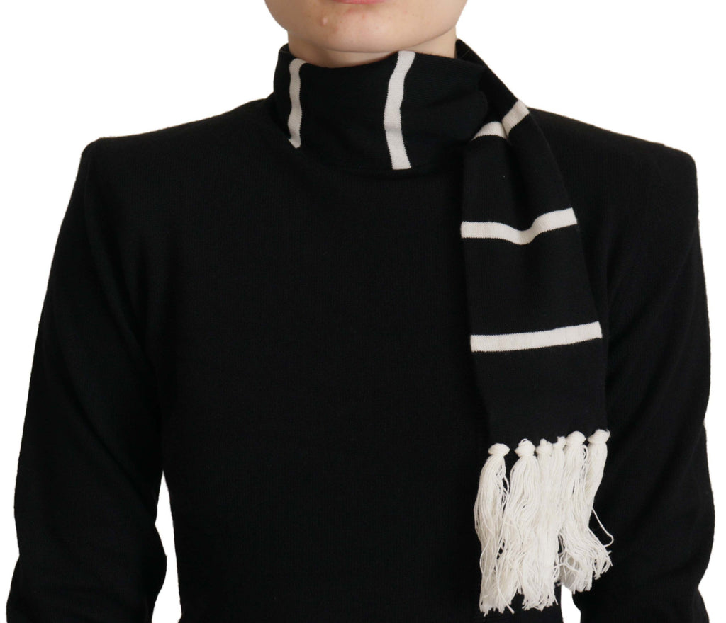 Dolce &amp; Gabbana Eleganter schwarzer Rollkragenpullover aus Kaschmir
