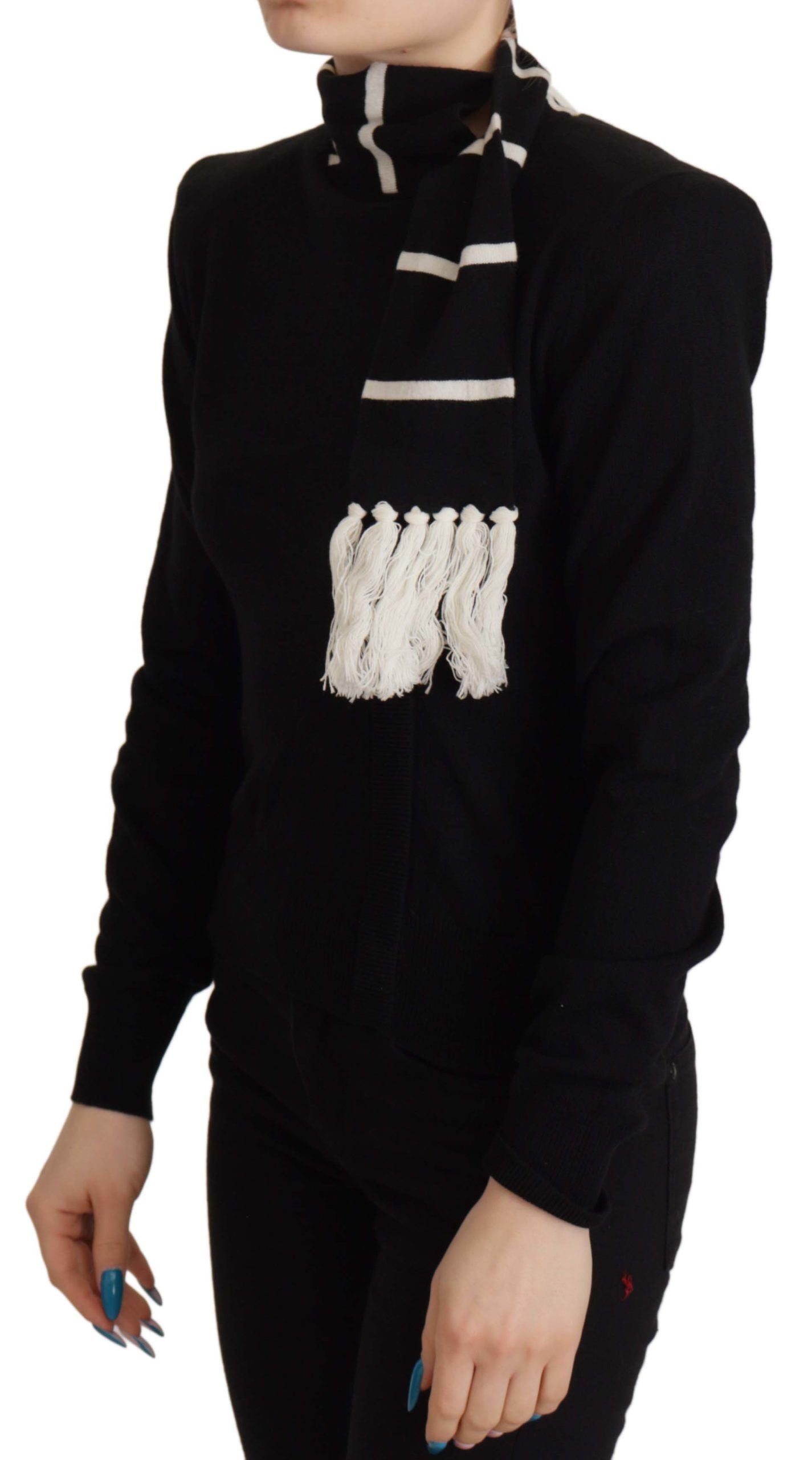 Dolce &amp; Gabbana Eleganter schwarzer Rollkragenpullover aus Kaschmir
