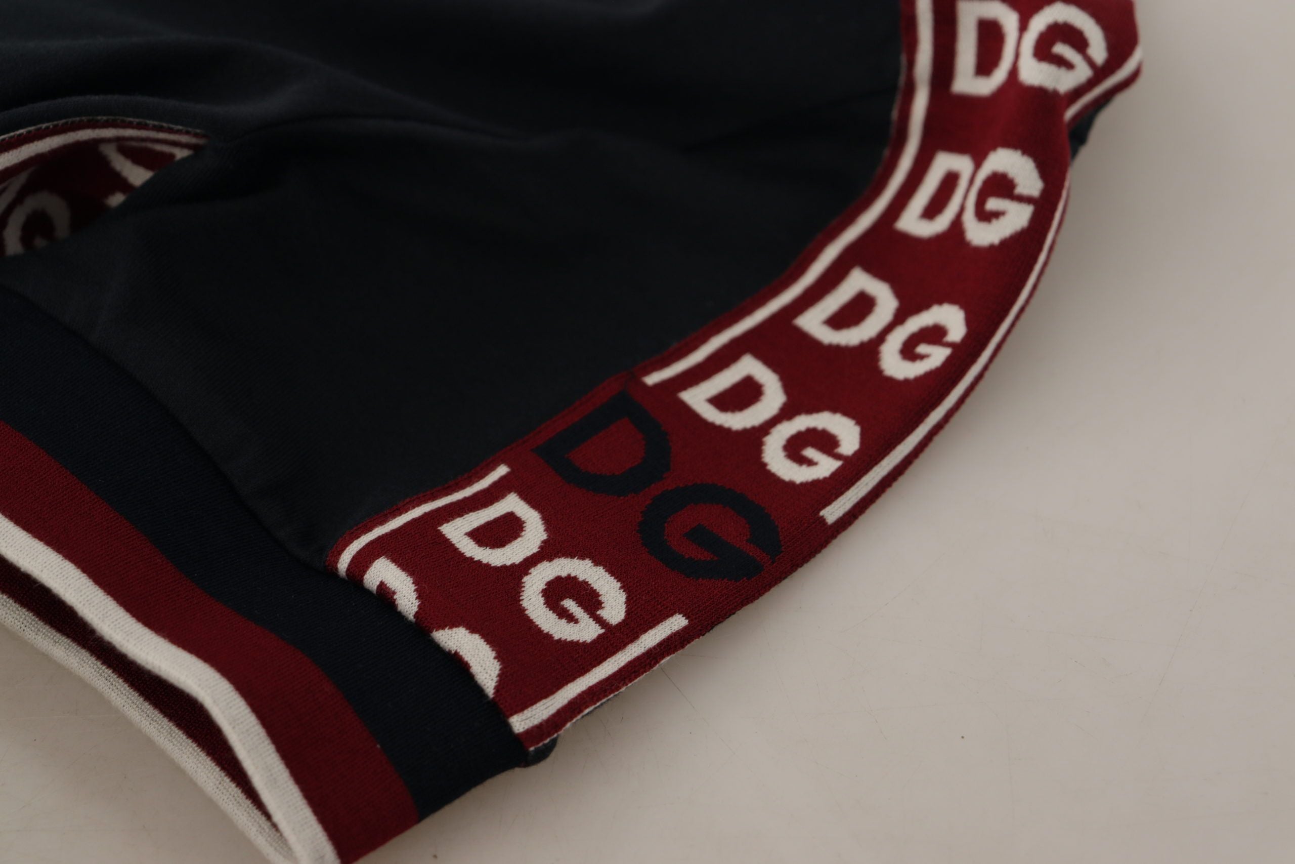 Dolce &amp; Gabbana Elegantes schwarzes Rollkragen-Baumwoll-T-Shirt