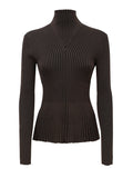 Bottega Veneta Brown Viscose Pleated Sweater