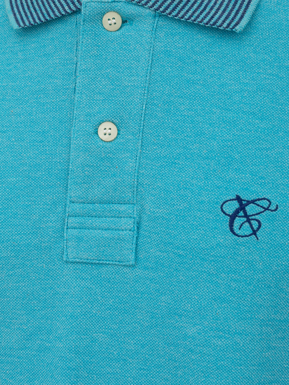 Polo Canali light blue short sleeve