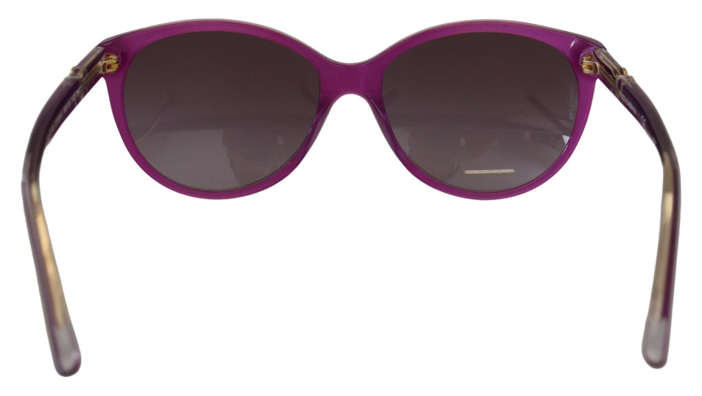 Dolce &amp; Gabbana – Schicke, runde Sonnenbrille aus violettem Acetat