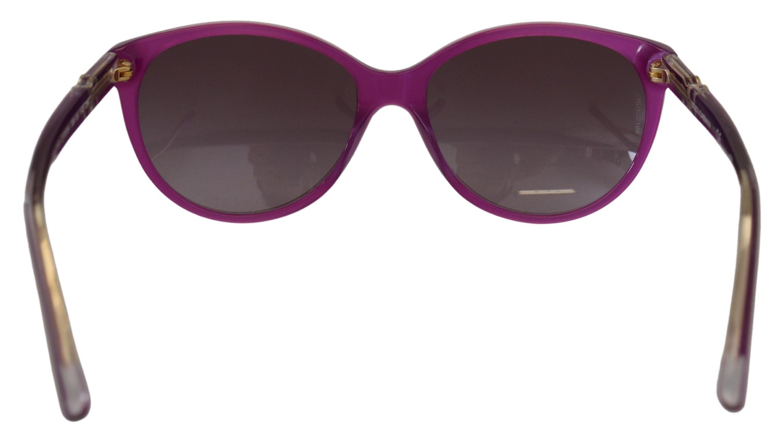 Dolce &amp; Gabbana – Schicke, runde Sonnenbrille aus violettem Acetat
